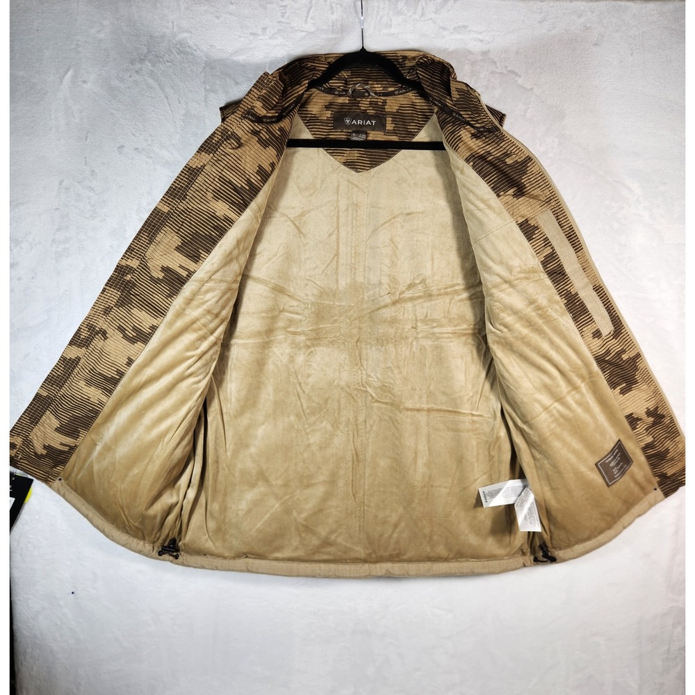 Ariat Crius Vest Mens XL Tall Cornstalk Heather Camo Insulated Conceal Carry - Picture 2 of 16